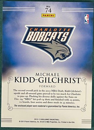Michael Kidd Gilchrist 2012-13 Panini Brilliance Jersey Card