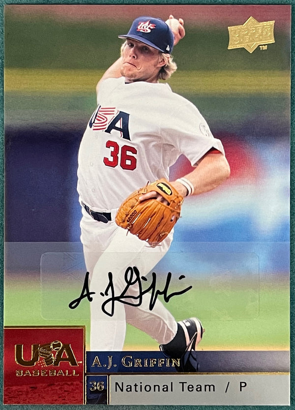 A J Griffin 2009 Upper Deck Series 2 Autographed Card