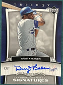 Dusty Baker Autographed 2005 Upper Deck Trilogy Card 11/25