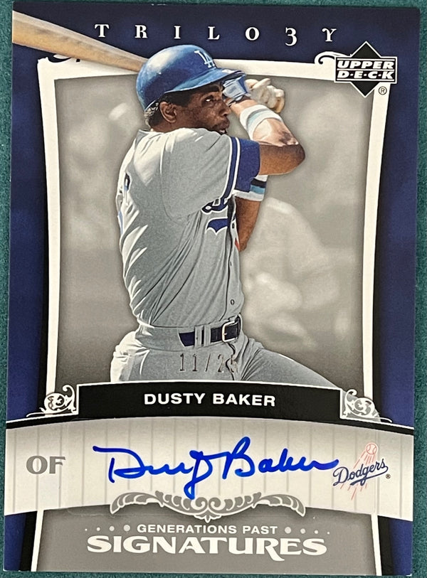 dusty baker baseball card