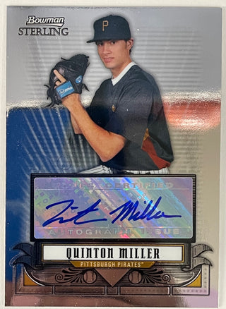 Quinton Miller Autographed 2008 Bowman Sterling Card