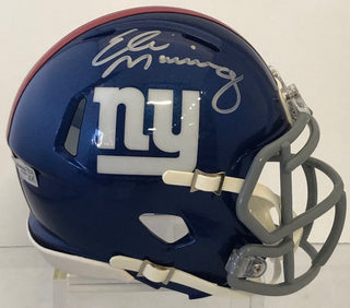 Eli Manning Autographed Mini Helmet (Fanatics)