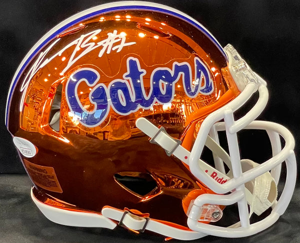 Kadarius Toney Autographed Florida Gators Chrome Mini Helmet (JSA)