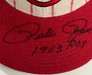 Pete Rose Autographed Cincinnati Reds Cooperstown Collection Hat (JSA)