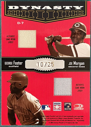 2004 Donruss Throwback Threads Game Used Materials Card #10/25