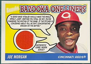 Joe Morgan 2004 Topps Bazooka Game Used Jersey Card