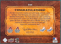 2008 Upper Deck Swatch Game Used Jersey Card