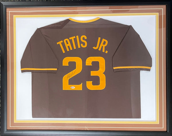 Fernando Tatis Jr. Autographed Framed San Diego Padres Custom Jersey (