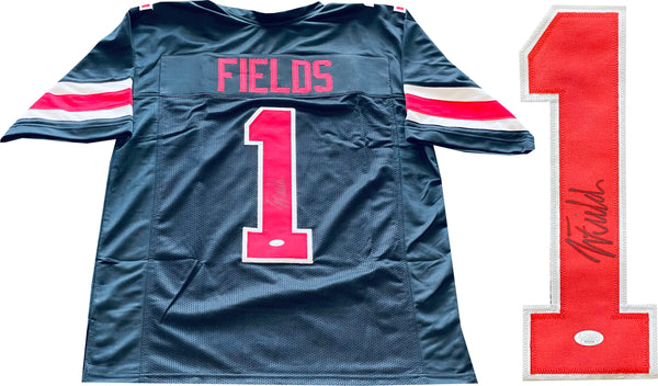 justin fields signed jersey