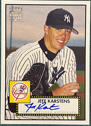 Jeff Karstens 2006 Topps '52 Autographed Card