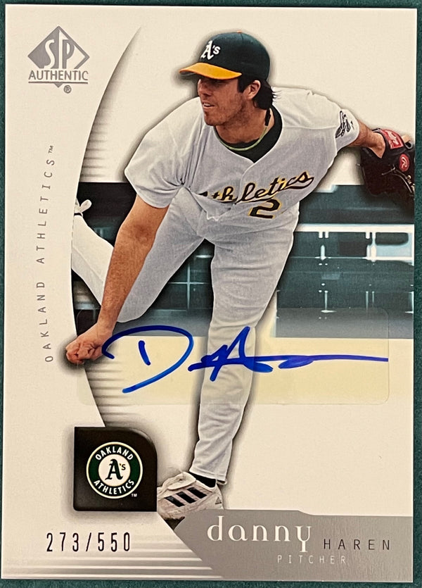 Danny Haren 2005 Upper Deck SP Authentic Autographed Card #273/550