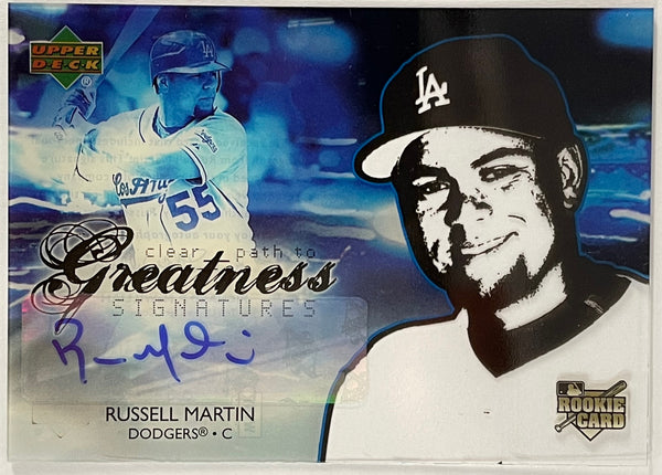 Russell Martin 2006 Upper Deck Future Stars Autographed Card