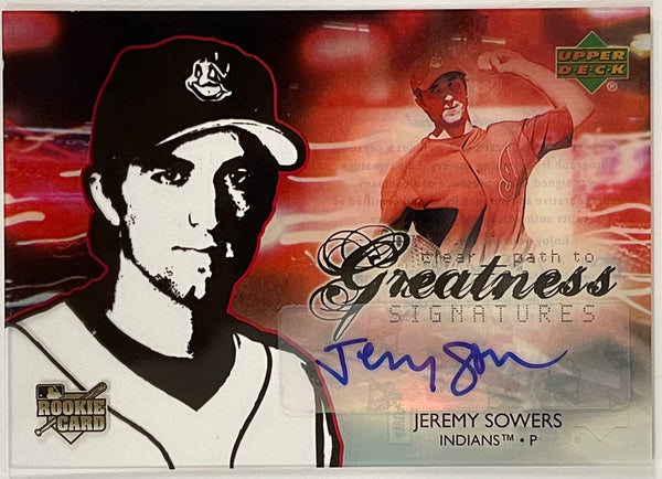 Jeremy Sowers 2006 Upper Deck Future Stars Autographed Card