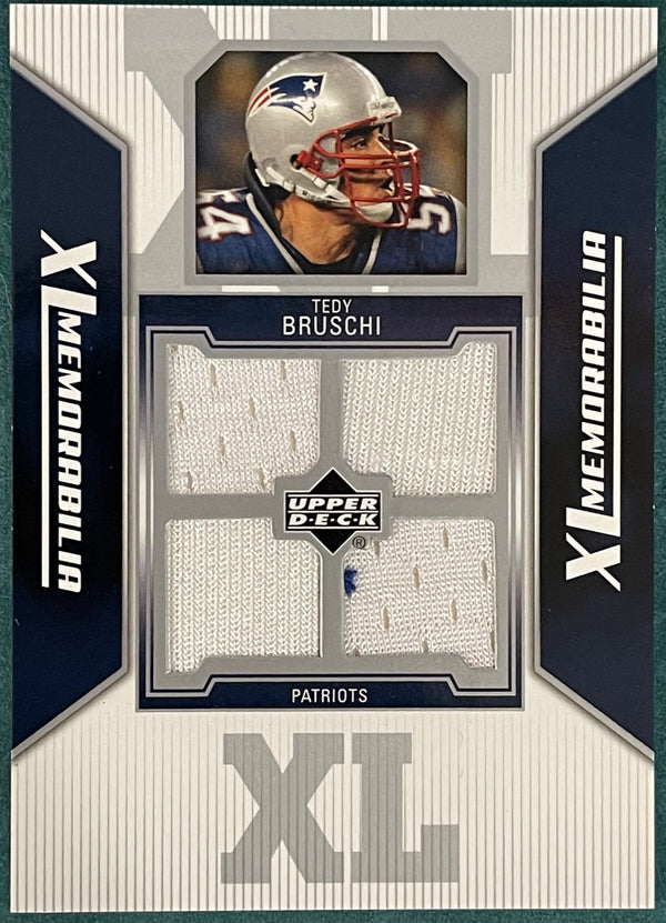 Tedy Bruschi 2006 Upper Deck XL Memorabilia Jersey Card