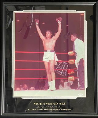 Muhammad Ali Autographed Framed 16x20 Photo (JSA)