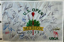 2013 US Open Autographed Framed Flag w/ Poster