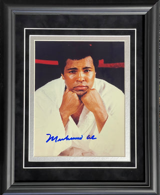 Muhammad Ali Autographed Framed 8x10 Photo (Steiner)