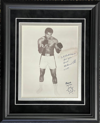 Muhammad Ali Autographed Framed 8x10 Photo