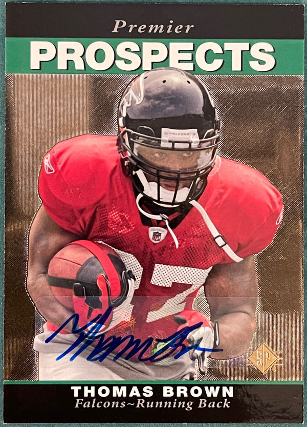 Thomas Brown 2008 Autographed Upper Deck SP Rookie Edition Card