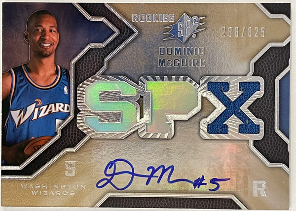 Dominic McGuire Autographed 2007-08 Upper Deck Spx Basketball Card