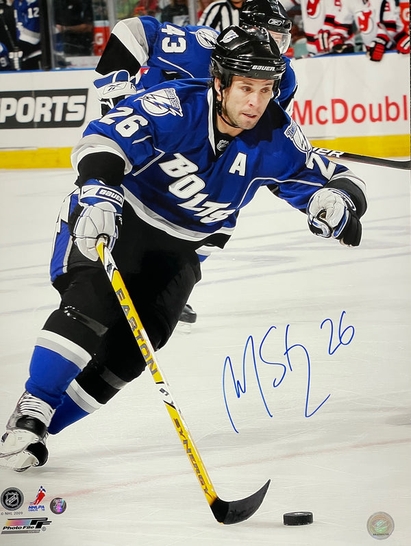 Marin St. Louis autographed 16x20 Hockey Photo Tampa Bay Lightning