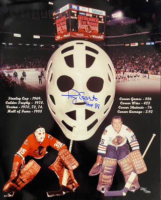 Tony Esposito Autographed 16x20 Hockey Photo Chicago Blackhawks