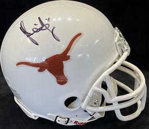 Vince Young Autographed Texas Longhorns Mini Helmet (JSA)