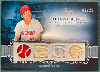 Johnny Bench 2009 Topps Sterling Card #09/25
