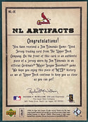 Jim Edmonds 2006 Upper Deck NL Artifacts Game Used Jersey Card #189/250