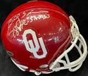 Billy Sims "78 Heisman" Autographed Oklahoma Sooners Mini Helmet (JSA)