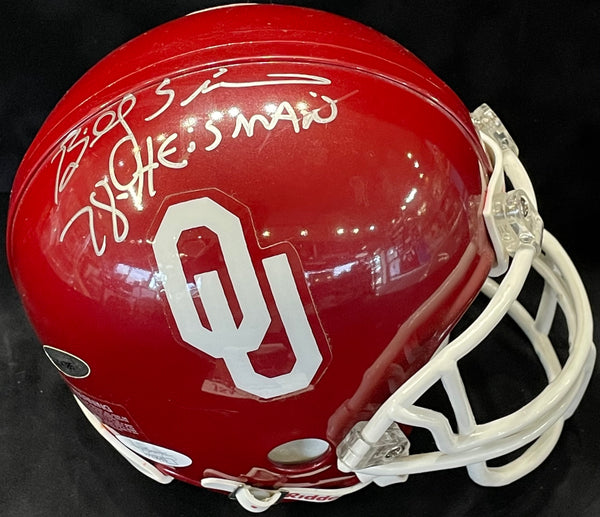 Billy Sims "78 Heisman" Autographed Oklahoma Sooners Mini Helmet (JSA)