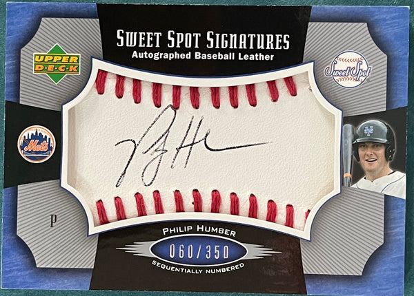 Philip Humber 2005 Autographed Sweet Spot Signature Card #60/350