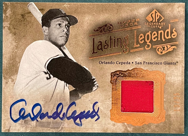 Orlando Cepeda 2005 Autographed SP Legendary Cuts Card #13/25