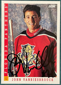 John Vanbiesbrouck Autographed 1993-94 Score Card #492