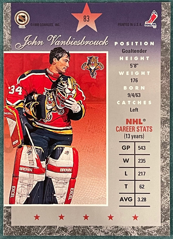 John Vanbiesbrouck Autographed 1996-97 Donruss Card