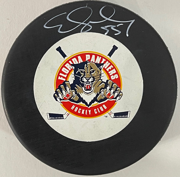 Ed Jovanovski Autographed Florida Panthers Official Puck