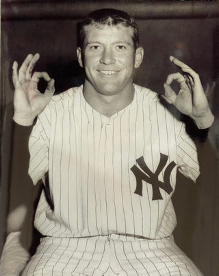 Mickey Mantle Unsigned 8x10 Baseball Photo