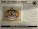 NHL 1980 Los Angeles Kings Official Patch on Team History Card