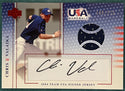 Chris Valaika Autographed 2005 Upper Deck USA Jersey Card #196/275