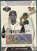 Elijah Dukes Autographed 2007 Topps Co-Signers Rookie Card