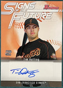 Tim Hutting Autographed 2005 Bowman Card