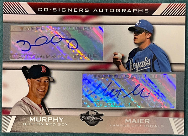 David Murphy Mitch Maier Autographed 2007 Topps Co-Signers Card