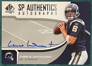 Charlie Whitehurst Autographed 2006 Upper Deck SP Authentic Card