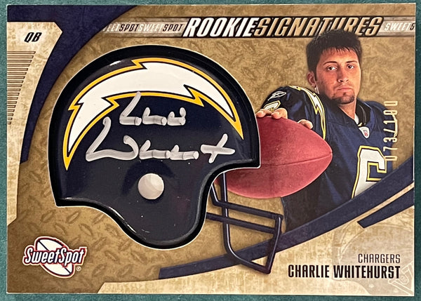 Charlie Whitehurst Autographed 2006 Upper Deck Sweet Spot Card #73/100