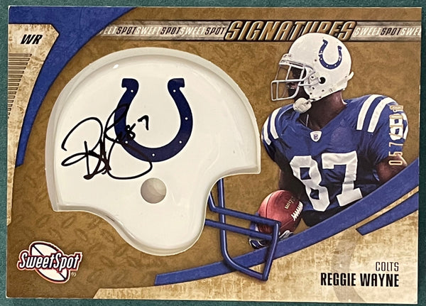 reggie wayne signed helmet