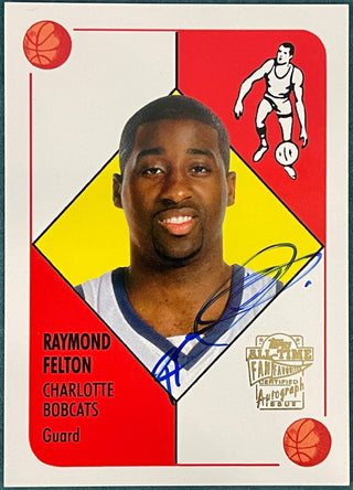 Raymond Felton 2006-07 Autographed Topps Fan Favorites Card