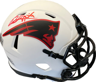 Jonnu Smith Autographed New England Patriots Lunar Eclipse Mini Helmet (BVG)
