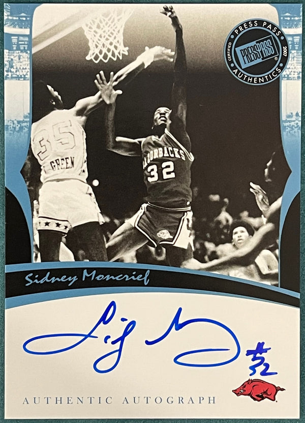 Sidney Moncrief 2007 Autographed Press Pass Legends Card