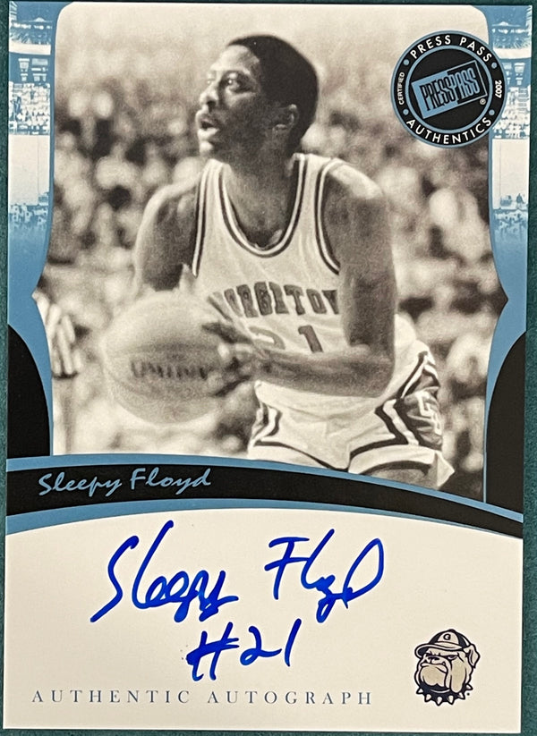 Sleepy Floyd 2007 Autographed Press Pass Legends Card
