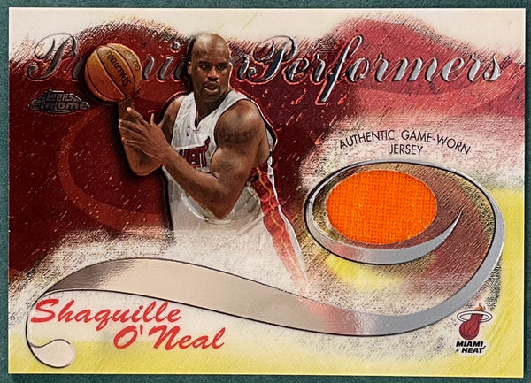 Shaquille O'Neal 2005-06 Topps Chrome Game Worn Jersey Card